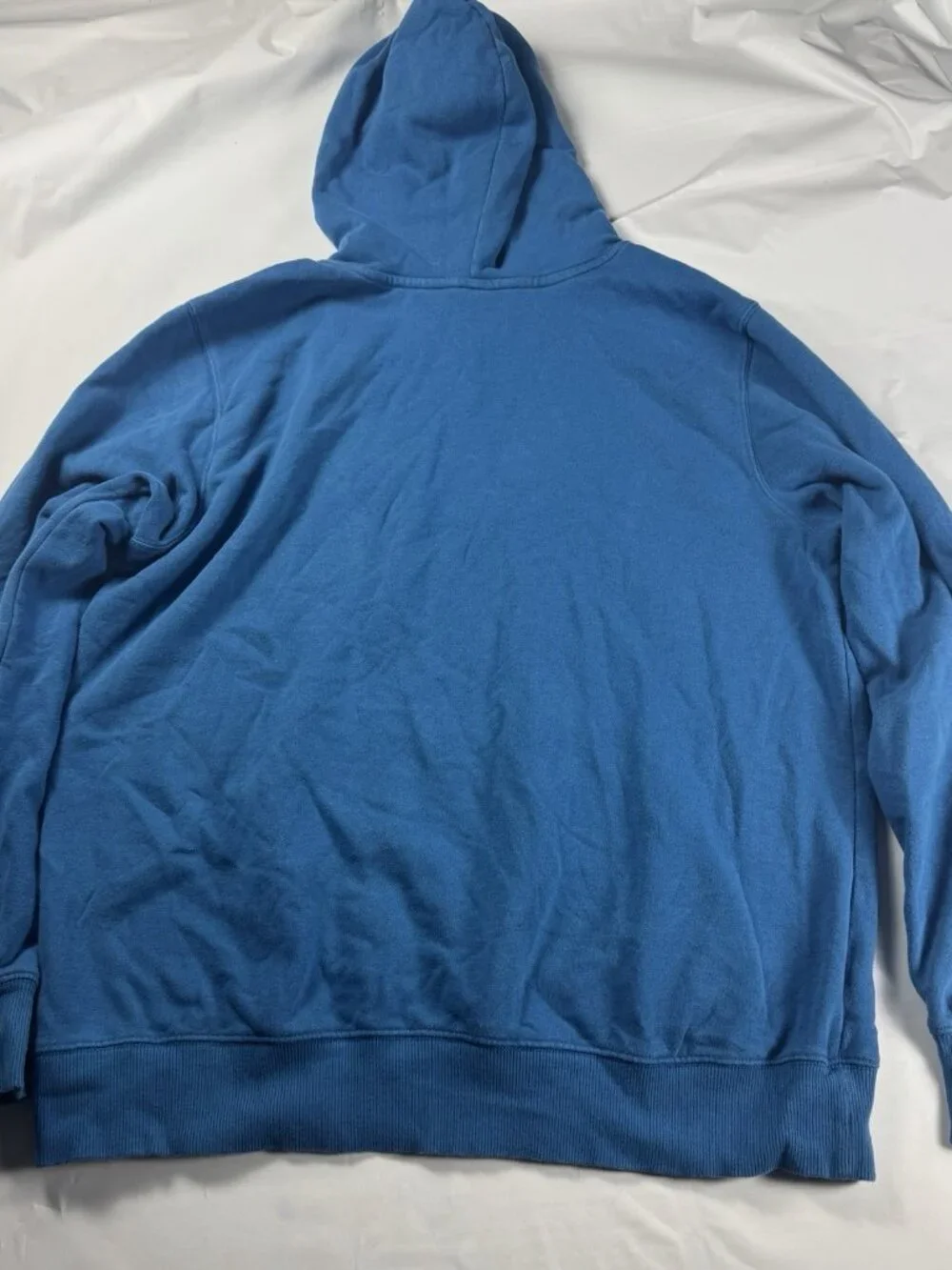 The North Face Mens L Blue Half Dome Big Logo Pullover Sweatshirt Hoodie